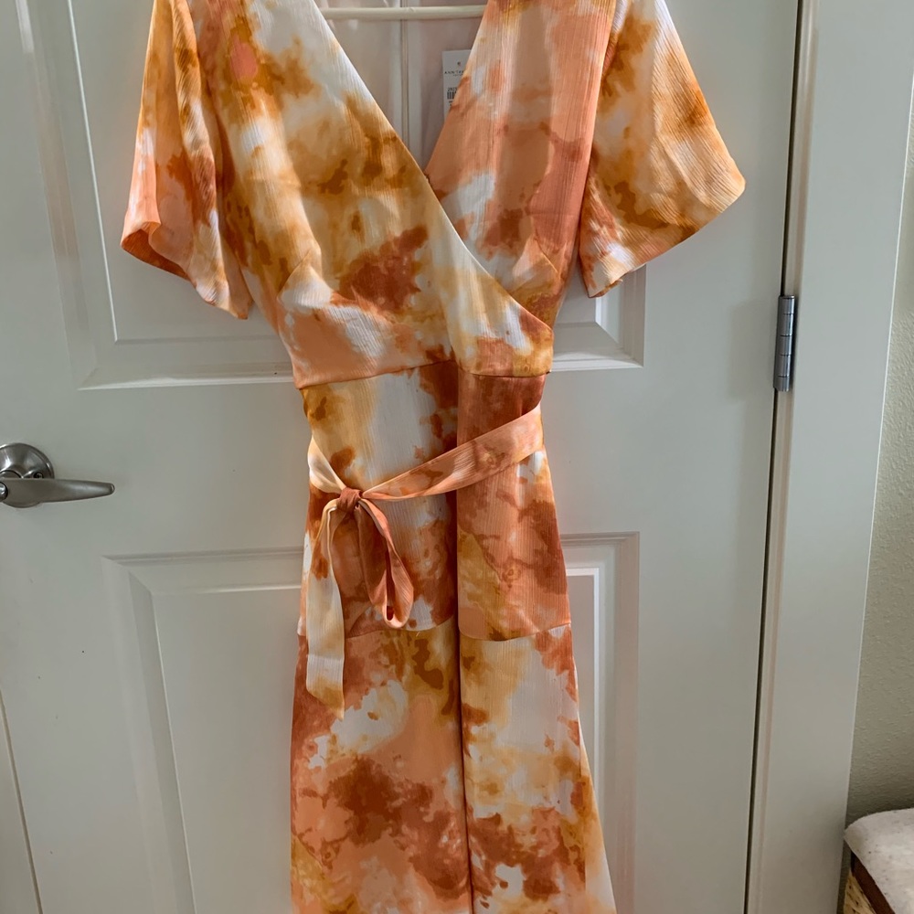 Faux wrap dress